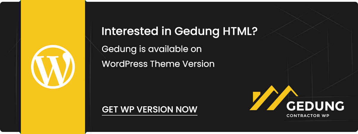 Gedung | Contractor & Building Construction HTML Template - 1