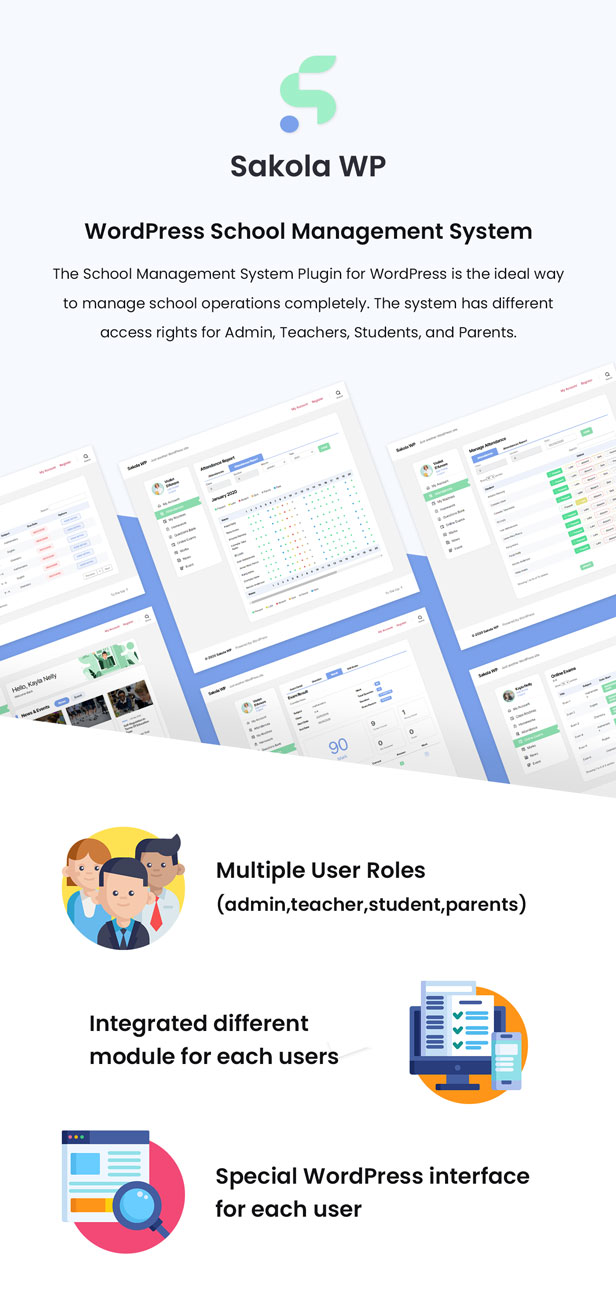 SakolaWP - WordPress School Management System - 2